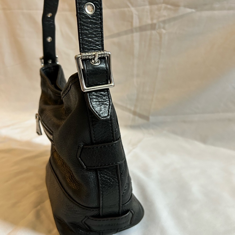 Aimee Kestenberg Black Quilted Leather Shoulder Bag with Tassel - Picture 5 of 12